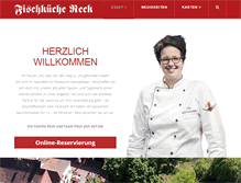 Tablet Screenshot of fischkueche-reck.de